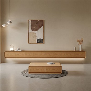 Rekaan Moden Kabinet TV Unit Dinding